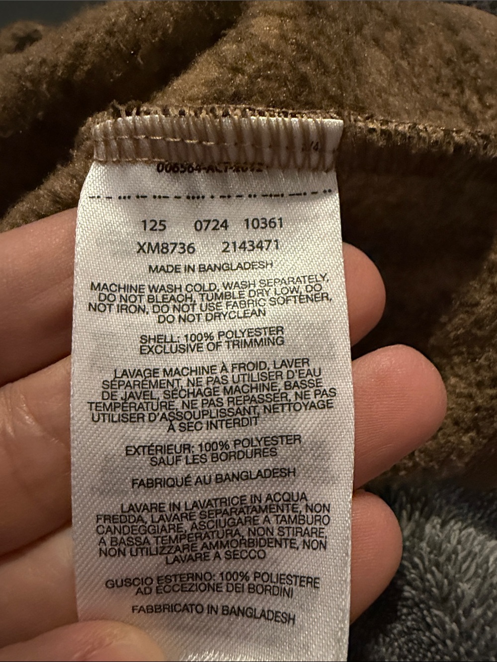 Columbia Men’s Brown Heather Half-Zip Fleece Pullover Size XL - Picture 5 of 5